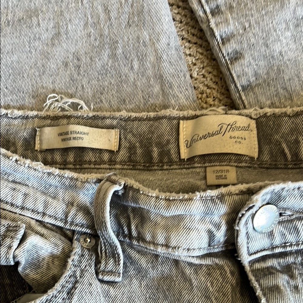 Universal Thread High Rise Gray Jeans - Picture 2 of 4
